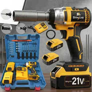 21V Impact Wrench Kit 4000mAh Lithium-Ion Battery Heavy-Duty Motor Wireless Drill Driver Compatible Car Truck Motorcycle Repair Rechargeable Impact Gun Ideal Gift for Mechanics DIYers Men