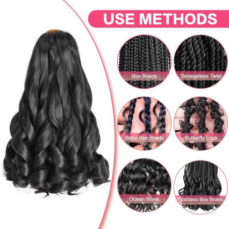 French Curl Braiding Hair 12 Inch 8 Packs Natural Black Curly Braiding Hair Pre Stretched 50g/pack Loose Wavy Crochet Hair Synthetic Hair Extensions for Black Women (12 inch,8 packs, 1B) French Curl Braiding Hair 12 Inch 8 Packs Natural Black Curly Braiding Hair Pre Stretched 50g/pack Loose Wavy Crochet Hair Synthetic Hair Extensions for Black Women (12 inch,8 packs, 1B)
