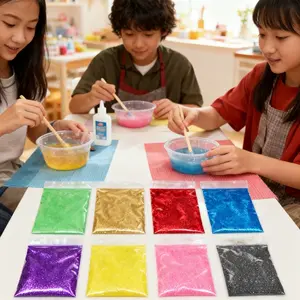8 Colors Mica Powder- 3g per Pack, Perfect for Nail Decoration, Nail Art Diy, Nail Art Supplies, DIY Crafting, Making Creative Slimes