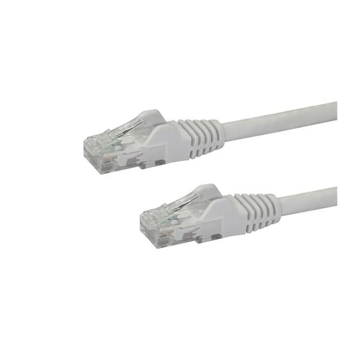 Startech Cat6 Ethernet Cable - 8 ft, Snagless Design, White, 24 AWG Copper Wire, 50-Micron Gold-Plated Connectors, ETL Verified, Polyvinyl Chloride (PVC) Jacket, Installation-Ready