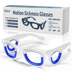 Essential Anti-Nausea Liquid Glasses, No Lens Foldable Travel Essential, Ultra-Light Vomit Relief, Must-Have for Trips and Cruises, Car Sickness Glasses
