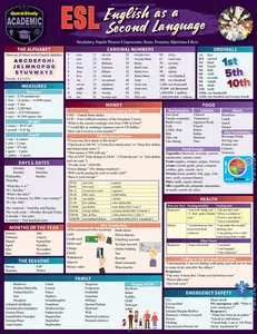 ESL - English as a Second Language: a QuickStudy Laminated Reference Guide (QuickStudy Academic)