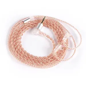 2Pin IEM Cable, 4-Core Pure Copper HiFi Wired Earphone Detachable Cable with 3.5mm Plug, Headphone Accessories for KZ ZST ZSN PRO X EDX PRO ZS10 PRO DQS AS10 CCA CRA C10 KBEAR KS1 KS2, Audio