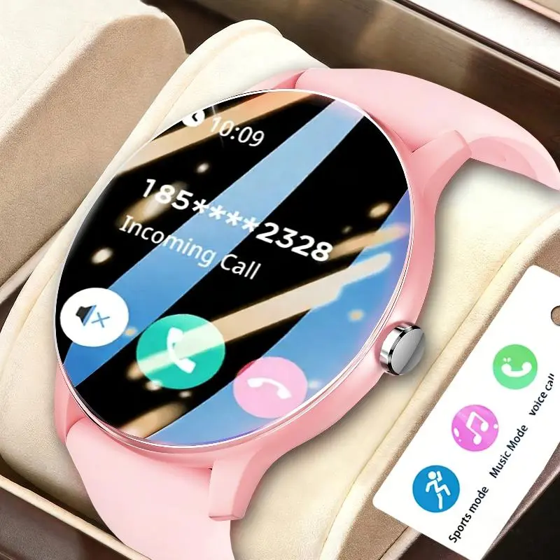 2026 Smartwatch/Fitness Band with Wireless Calling, Multiple Sports Modes, Music Control, Sedentary Reminder, Wallpaper, Weather Updates, Suitable for Android & Iphone