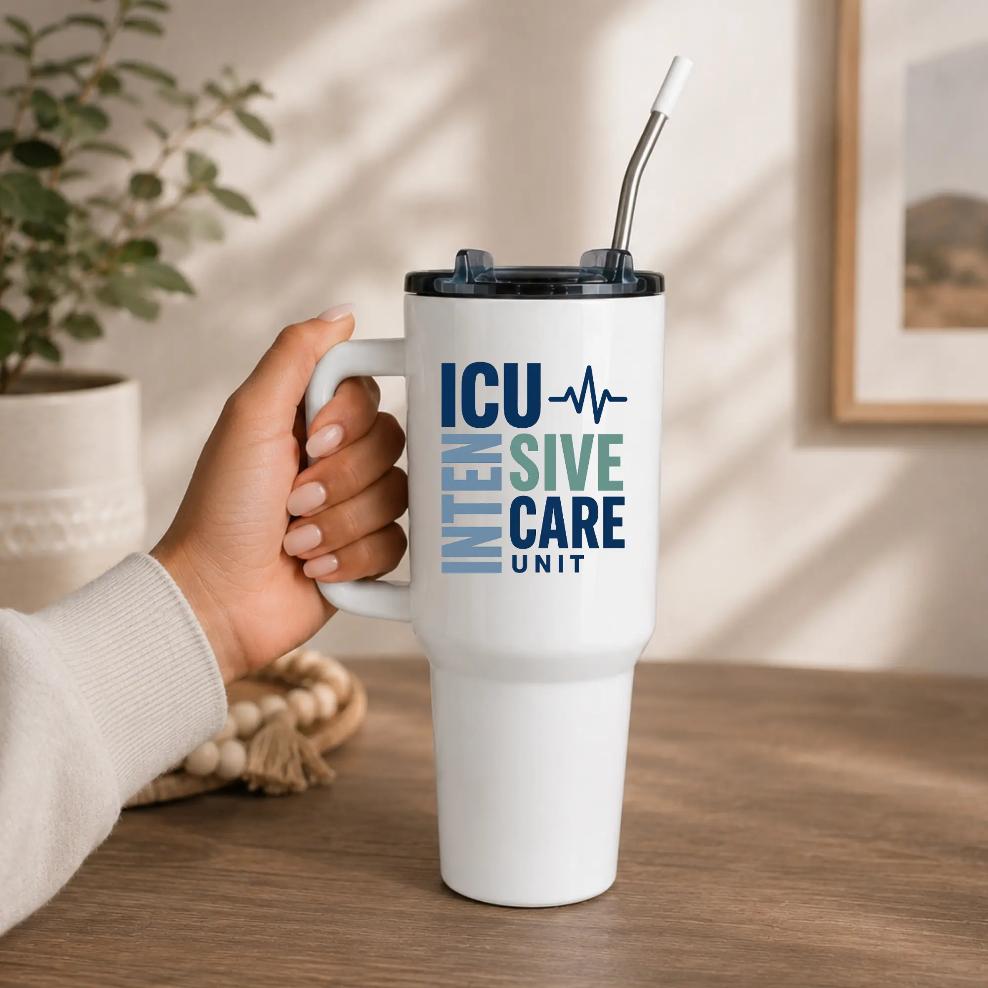 Intensive Care Unit Tumbler | 20 oz Skinny or 40 oz Big Swig | ICU Healthcare Gift