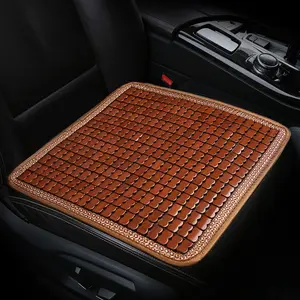 2026 New Ice-Cool Breathable Summer Bamboo Seat Pad, Universal Car Cushion, Single Seat, Small Square, Comfortable and Cool, Car Seat Cushions
