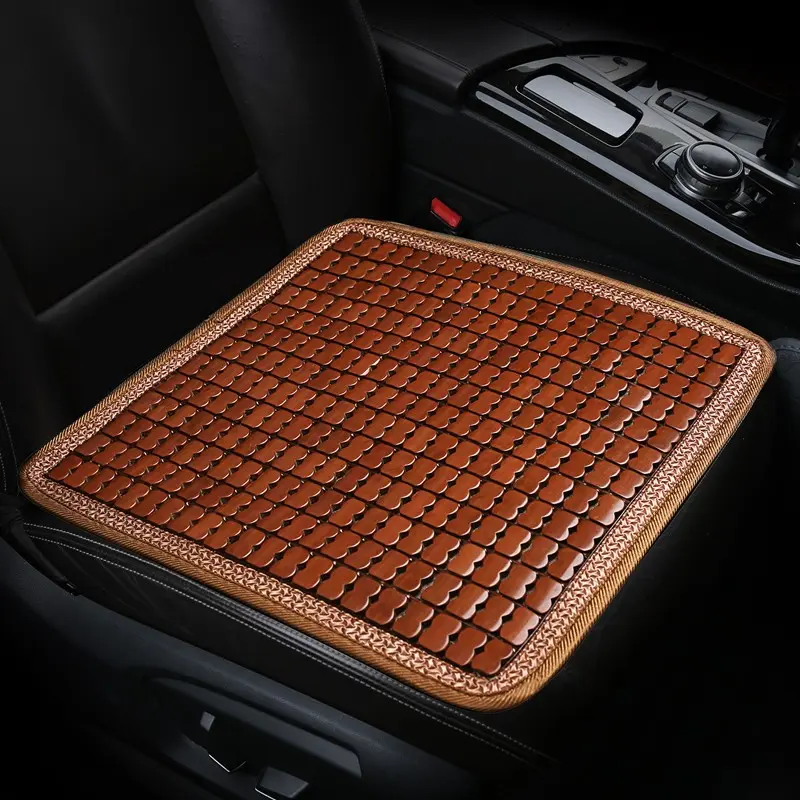 2026 New Ice-Cool Breathable Summer Bamboo Seat Pad, Universal Car Cushion, Single Seat, Small Square, Comfortable and Cool, Car Seat Cushions, Car Interior Cushions, Automotive Interior Cushion