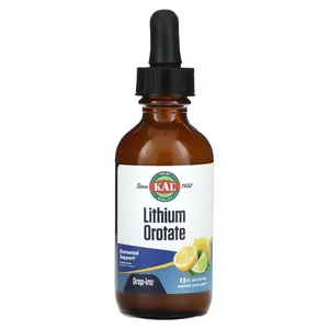 KAL Lithium Orotate Drops, Lemon Lime, 2 fl oz (59 ml)