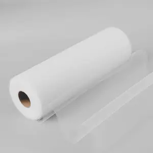 12"x100 Yards White Tulle Fabric Bolt, Sheer Fabric Spool Roll For Crafts