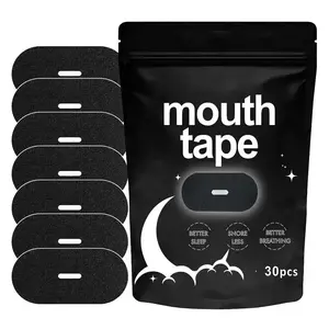 Gentle Skin-Friendly Mouth Tape (30 Pack) - One Month Supply for Night Use, Reduces Snoring & Dry Mouth, All Ages Approved