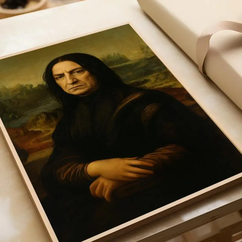 Mona Snape Artistic Dark Wizard Renaissance Poster, Funny Vintage Acid-Free Paper Decoration for Room, Home Wall Decor