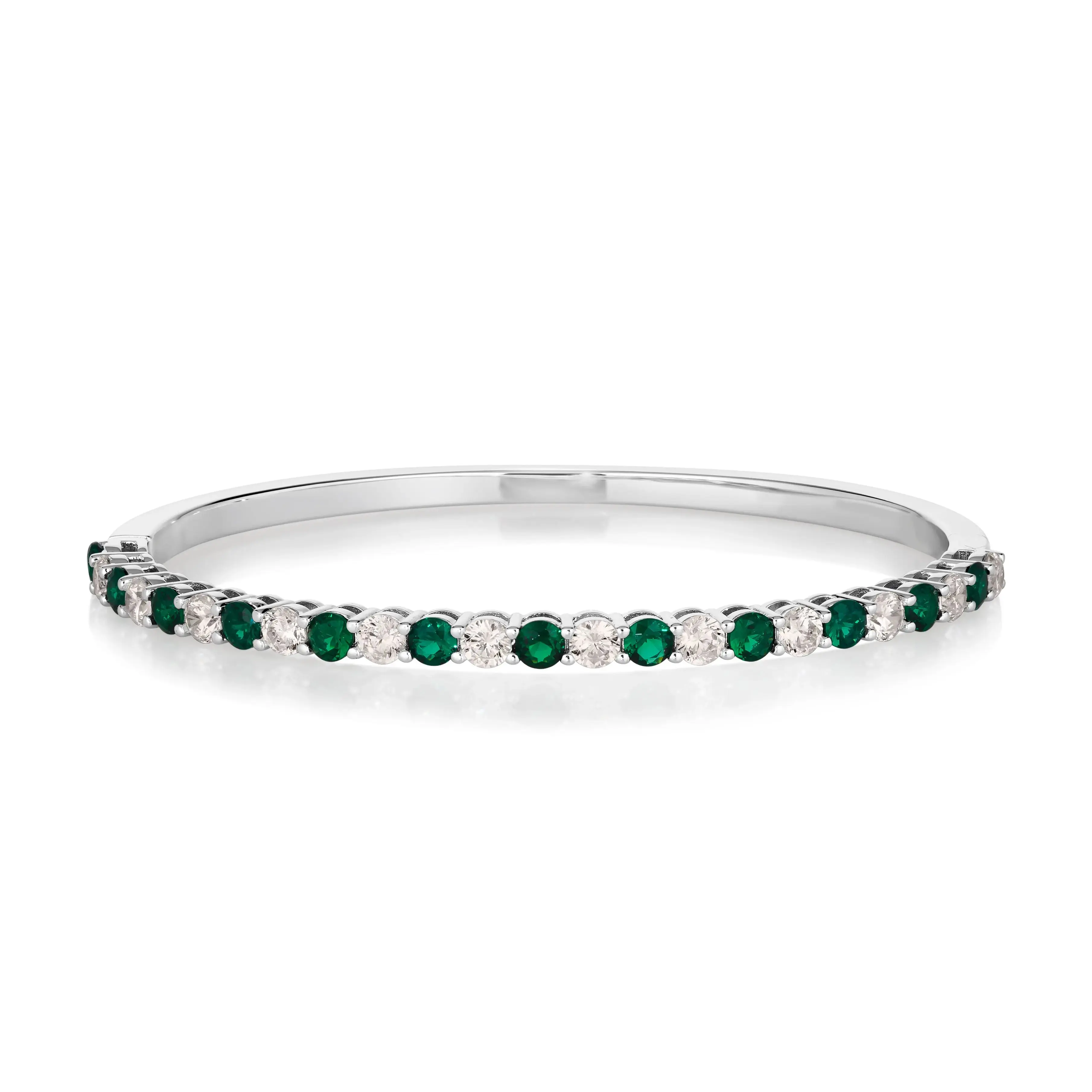 Envy Classic Bangle Bracelet in Emerald