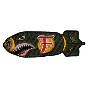 Dropping F Bomb WW 2 Style Patch [3.5 x 1.0 -Hook Fastener-FB8]
