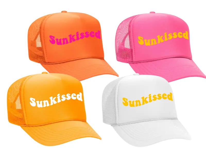 SUNKISSED - colorful trucker hat (multiple colors)