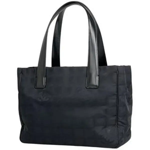 Pre-owned CHANEL nylon jacquard Tote Bags New Travel Line Tote PM 4000041461231