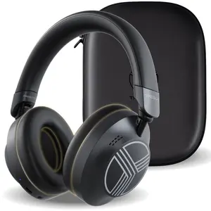 TREBLAB Z7-Pro Wireless Headphones Noise Cancelling Over-Ear, Bluetooth 5.3, 38H Battery Life, Multipoint Connection, Foldable Comfort Design with Carry Case for Work, Travel & Focus