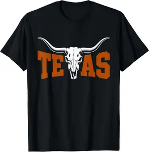 Texas Cowboy Skull Western Rodeo Cowboy T-Shirt