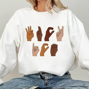 Fck ICE Hand Sign Language tShirt, Anti Trump Sweatshirt, Anti ICE Tee, Immigration Hoodie, Chinga La Migra Shirt Gift, Activism Sweater