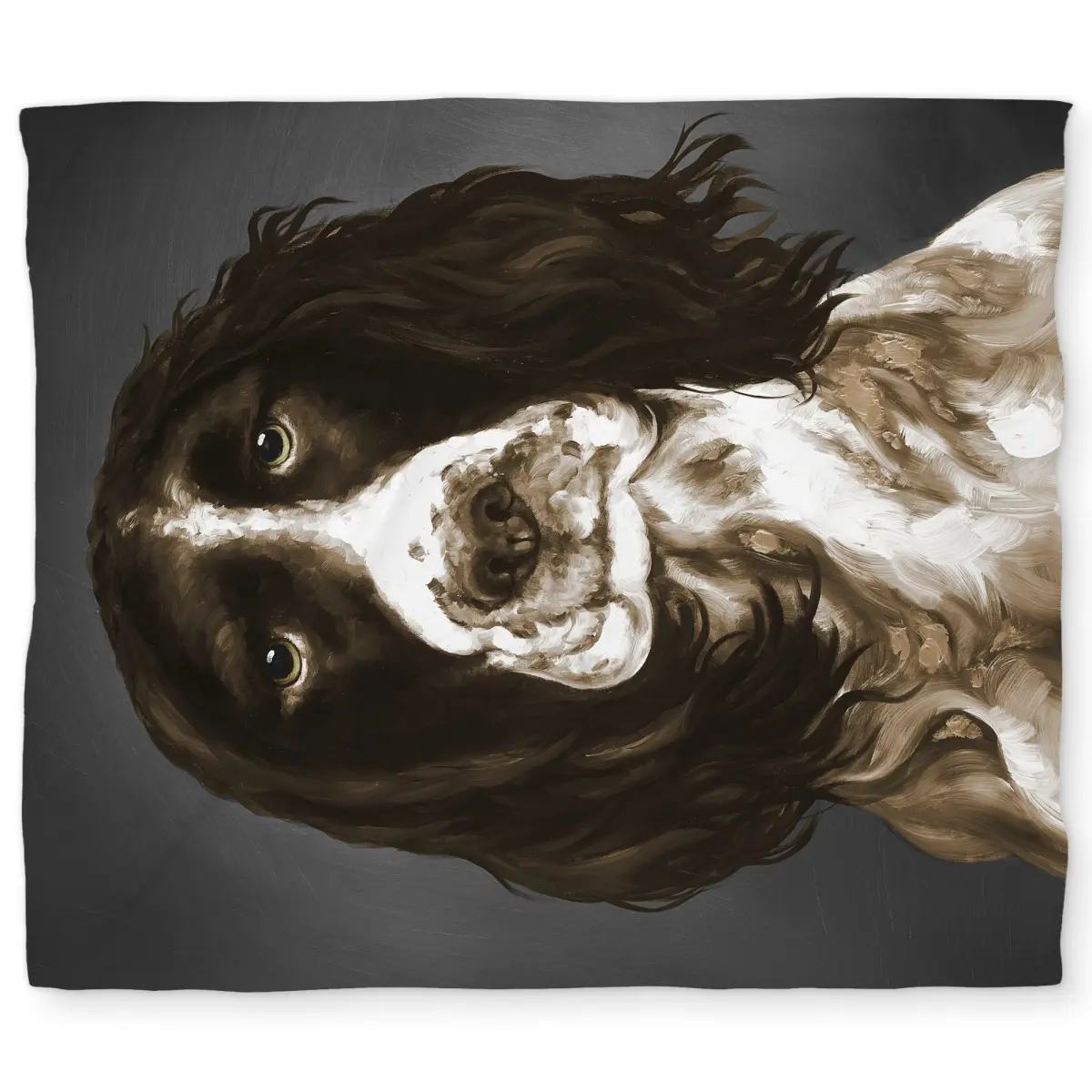 360 Stand King Size Duvet Cover - Brown English Springer Spaniel Design, Soft Microfiber Face Fabric, Home Decor Bedding Linen Textile, Soft Fabric, Animals, Durable, Unique Duvet Covers