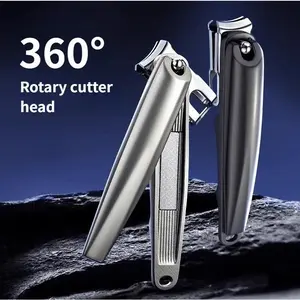 360° Rotating Nail Clipper - Ergonomic Handle & Surgical-Grade Stainless Steel for Effortless Fingernail & Toenail Grooming
