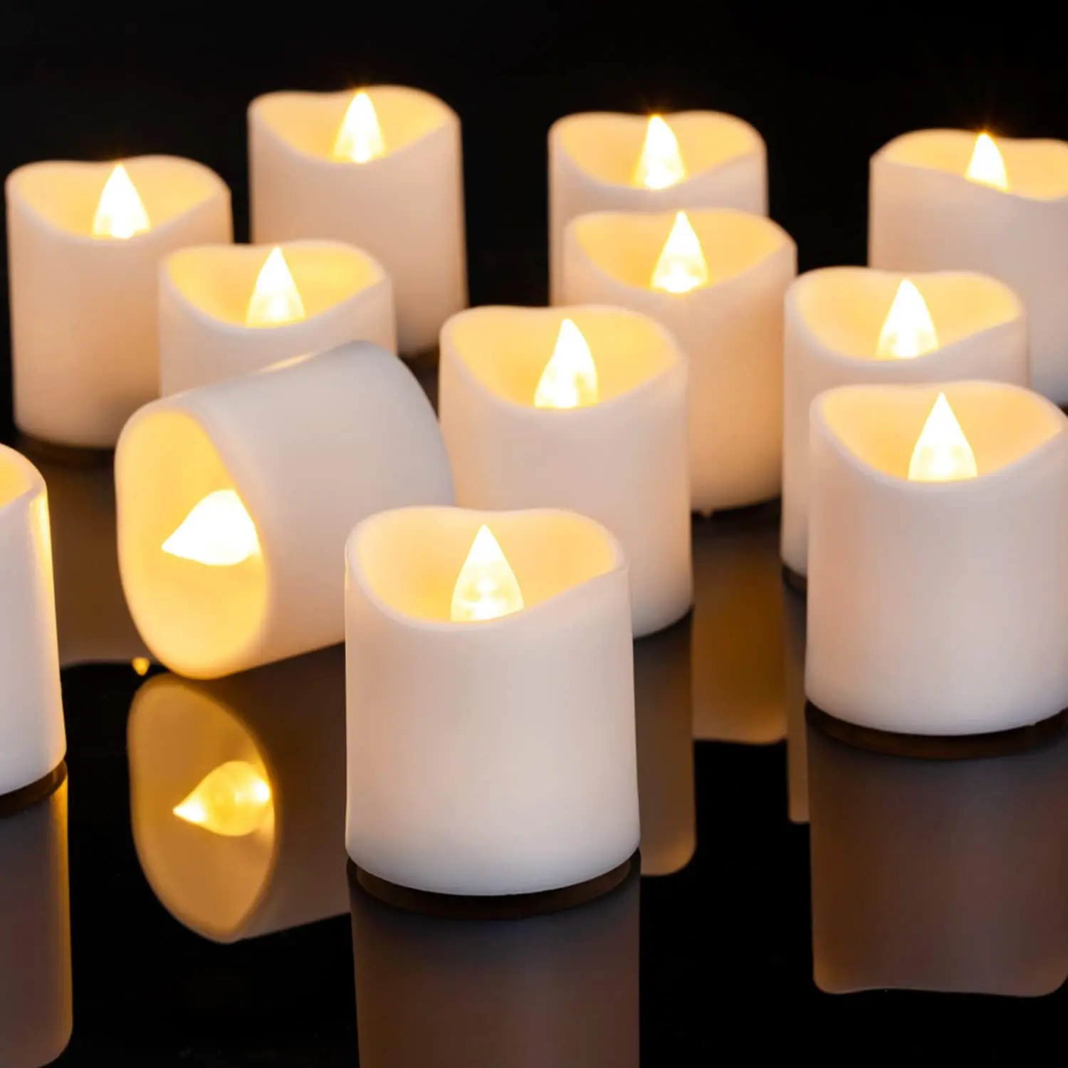 24-Pack Candles 200+ Hour Battery Life Warm White Light for Weddings Proposals Anniversaries