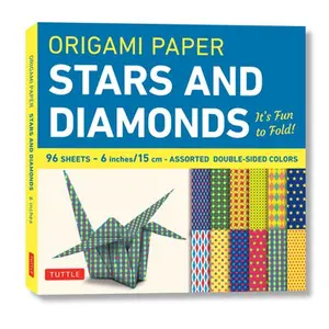 Origami Paper 96 Sheets - Stars and Diamonds 6 Inch (15 CM): Tuttle Origami Paper: Origami Sheets Printed with 12 Different Patterns: Instructions for -- Tuttle Studio, Loose-Leaf Book