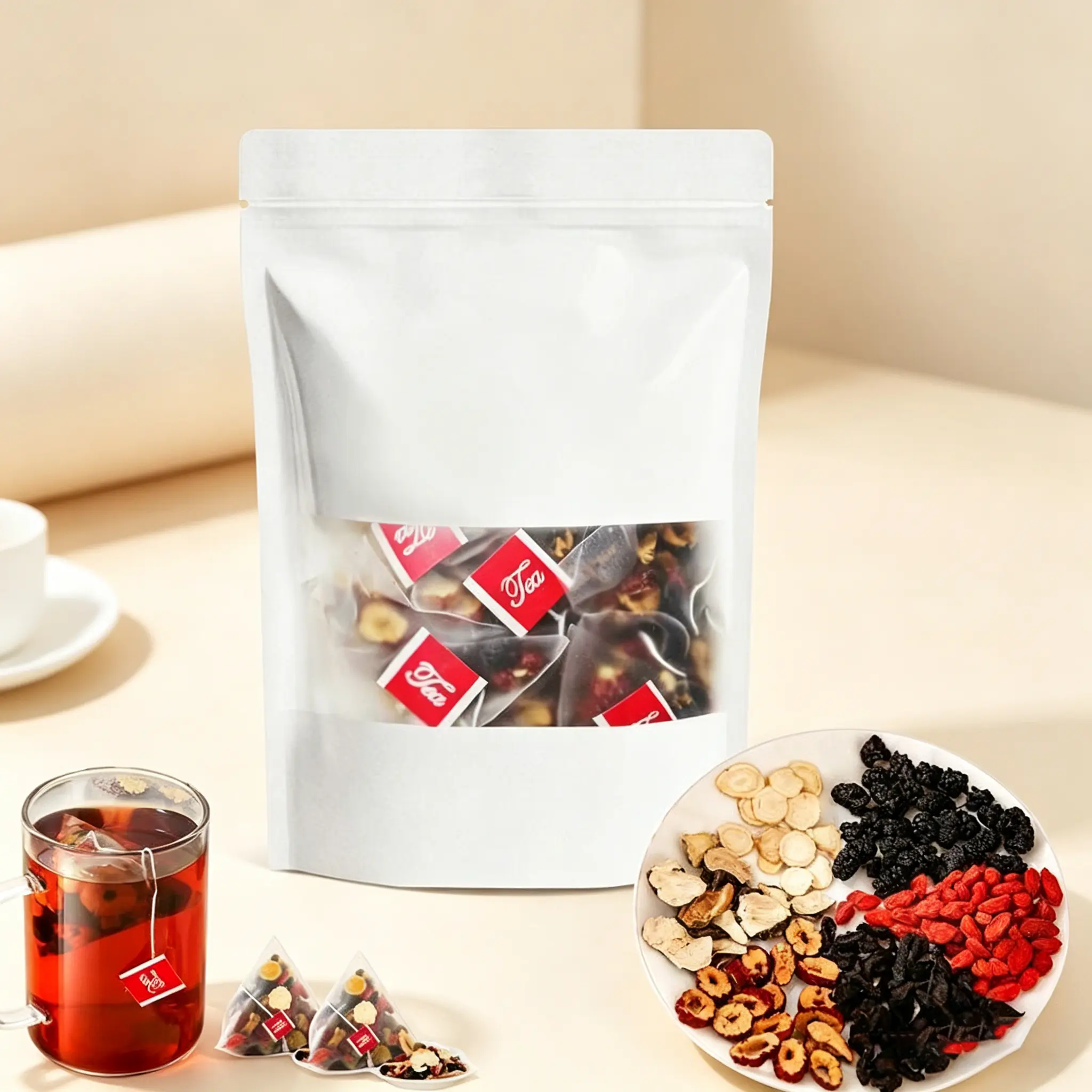 Turmeric Kidney Tea Formula, Ginseng Eight Treasures Tea, Organic Kidney Cleanse Tea, Traditional Healthy Kidney Cleansing Tea for Men & Women  Herbal Formula Health Tea 60bags