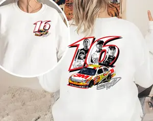 Greg Biffle NASCAR No.16 T-Shirt, Vintage Racing Legend Graphic Tee, Iconic Ford Motorsport Shirt, Classic Driver Fan Apparel, Unisex Streetwear