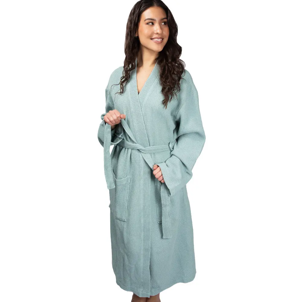 Bamboo Waffle Knit Robe (Unisex) Bamboo Waffle Knit Robe (Unisex)