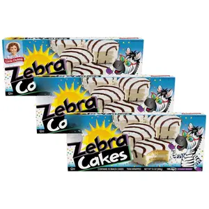 Little Debbie Zebra Cakes, 10 Twin-Wrapped Cakes, 13.0 OZ Box (Pack of 3)