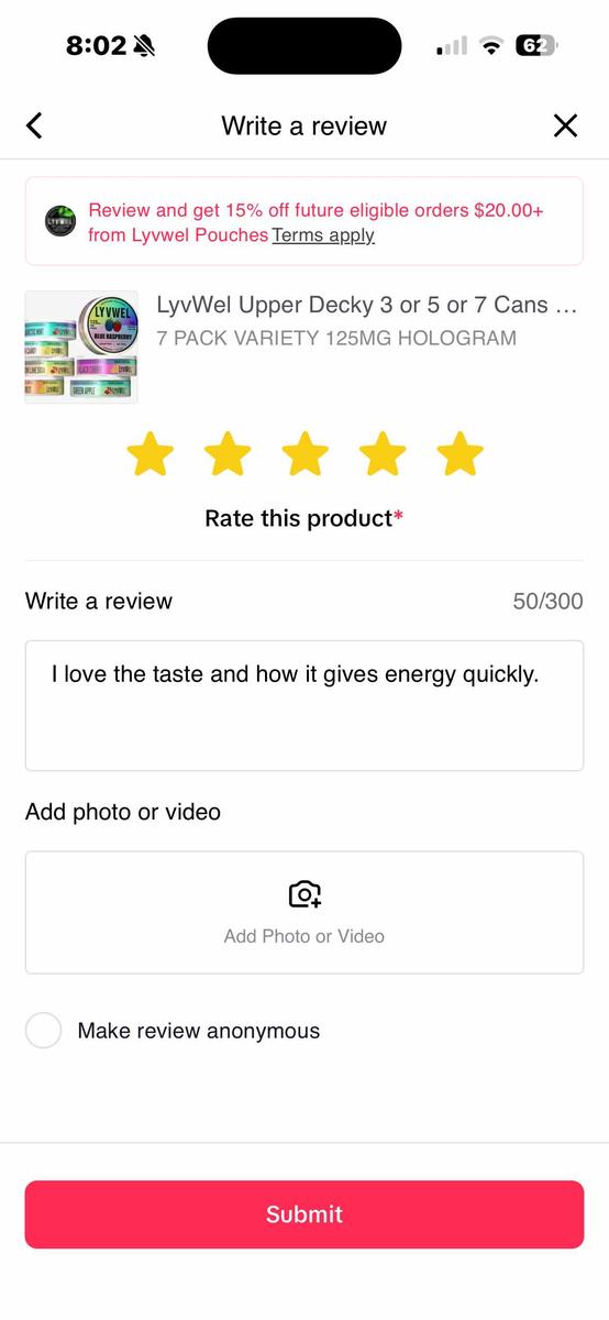 Item: 7 PACK VARIETY 125MG HOLOGRAM