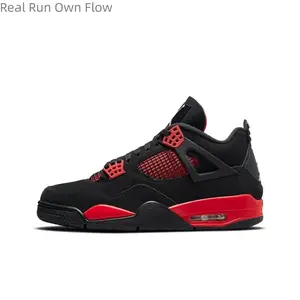 Retro 'Red Thunder' New Lace Up Men's Breathable Outdoor Sneakers Casual Running Shoes