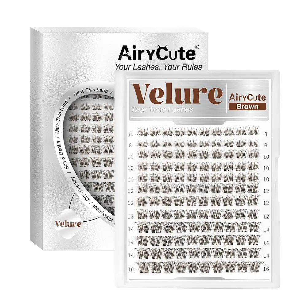 Dark Brown Velure Cluster Only