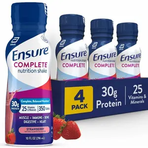 Ensure COMPLETE Nutrition Shake, 30g Protein, Strawberry, 10 fl oz—4 Pack