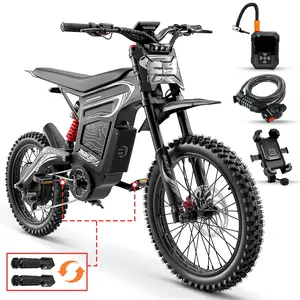 BIBUFF GT600 adult electric bike, 72V 30Ah removable battery, 7500W peak power, top speed 55 mph, range 80 miles, supports 500 lbs, hydraulic brakes, 2-year warranty