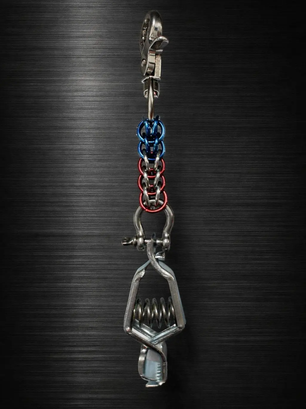 American Flag Hammer Lock Weave Glove Holder with Premium Trigger Snap Stainless Shackle & Heavy Duty Clip Durable Secure High-Quality Materials