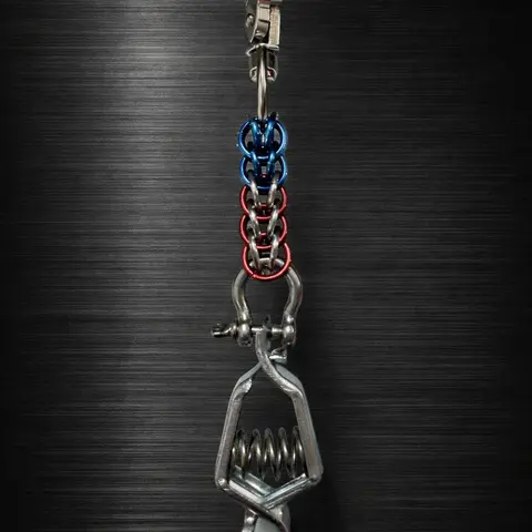 BCWG-USA HammerLock Weave Glove Holder for Those Seeking Reliable Glove Holder, Premium Trigger Snap Loop Clips, Stainless Steel Shackle, Heavy-Duty Clip, Secure Lock, High-Quality Durable Materials, Keychain