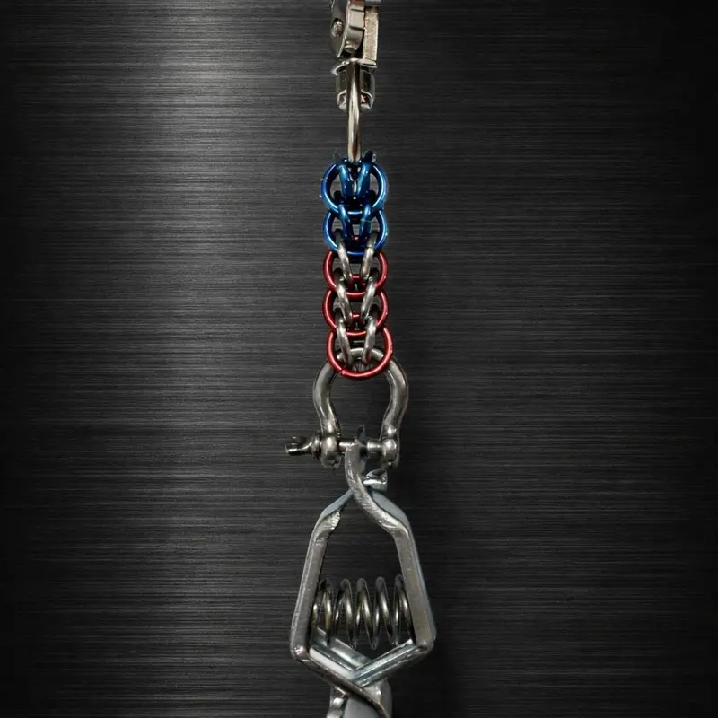 BCWG-USA HammerLock Weave Glove Holder for Those Seeking Reliable Glove Holder, Premium Trigger Snap Loop Clips, Stainless Steel Shackle, Heavy-Duty Clip, Secure Lock, High-Quality Durable Materials, Keychain