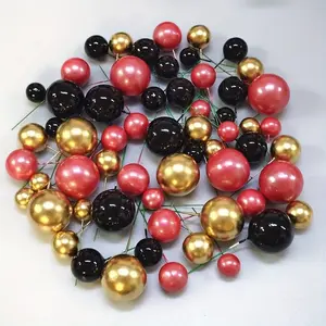 15pcs Cake Ball Decorations, Perfect for Birthday, Wedding, Anniversary, Singles Party, Thanksgiving, Christmas, Pearl