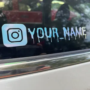 Custom Vinyl Decal with Your Name - Instagram Decal decal sticker