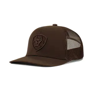 Ariat Brown Shield Trucker Hat