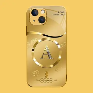 Suitable for [iPhone 13] high-end MagSafe phone case，Features a magnetic attachment function，exquisite Printed Pattern — Not 3D Dimensional Diamonds. YM99