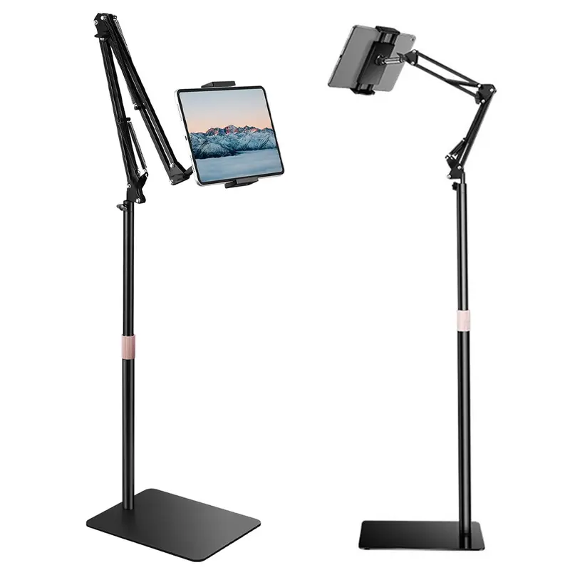 Tablet Floor Stand, Overhead Bed Phone Stand Angle Height Adjustable Holder, Universal Floor Stand Compatible with iPhone iPad Pro Air Mini, Samsung Tab, Kindle, E-Readers #DealsforYouDays