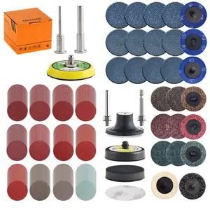 270Pack 2inch Sanding Discs Pad Variety Kit for Drill  Rotary Tools   Accessories with 1/8"&1/4" Shank Backer Plate, Sanding Pads Includes 36-3000 Grit