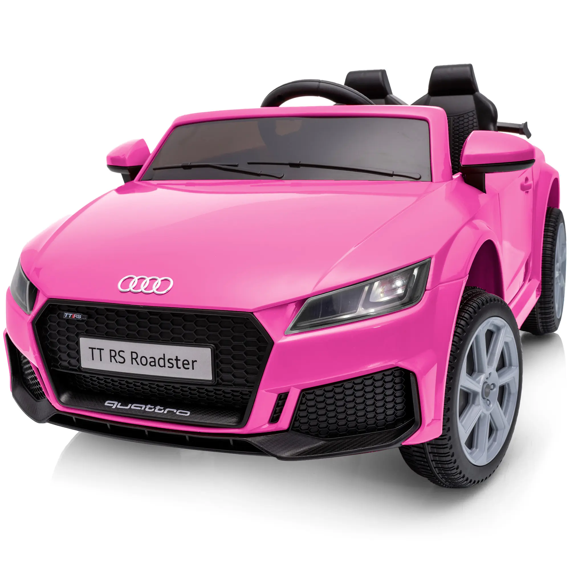 Hikiddo 24V/12V Kids Ride on Toy Car, Licensed Audi Electric Car for Toddler with Remote Bluetooth Outdoorfun
