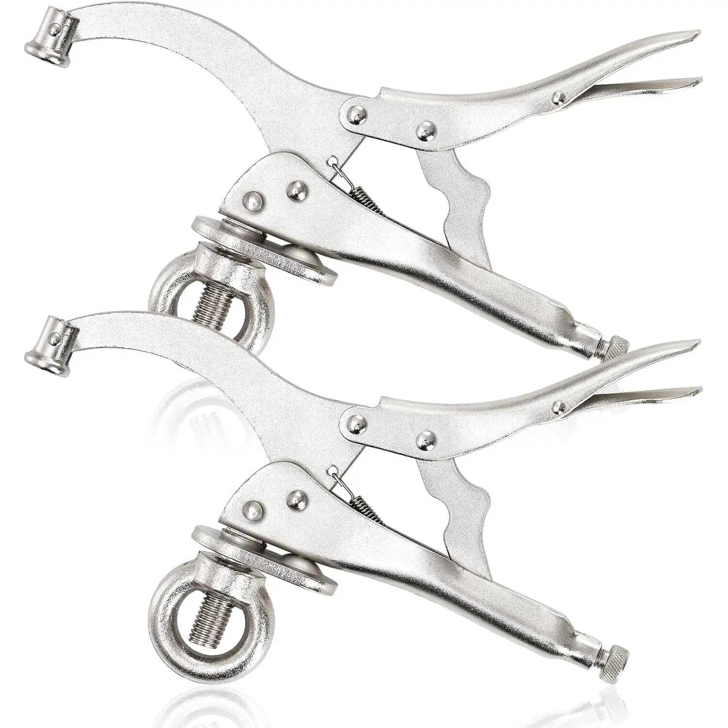 2 Pack 9 inch Drill Press Clamp, Drill Press Locking Fix Clamp Welding Table Hold Down Clamp, Heavy-Duty Drill Press Accessories for Locking, Gripping, Woodworking