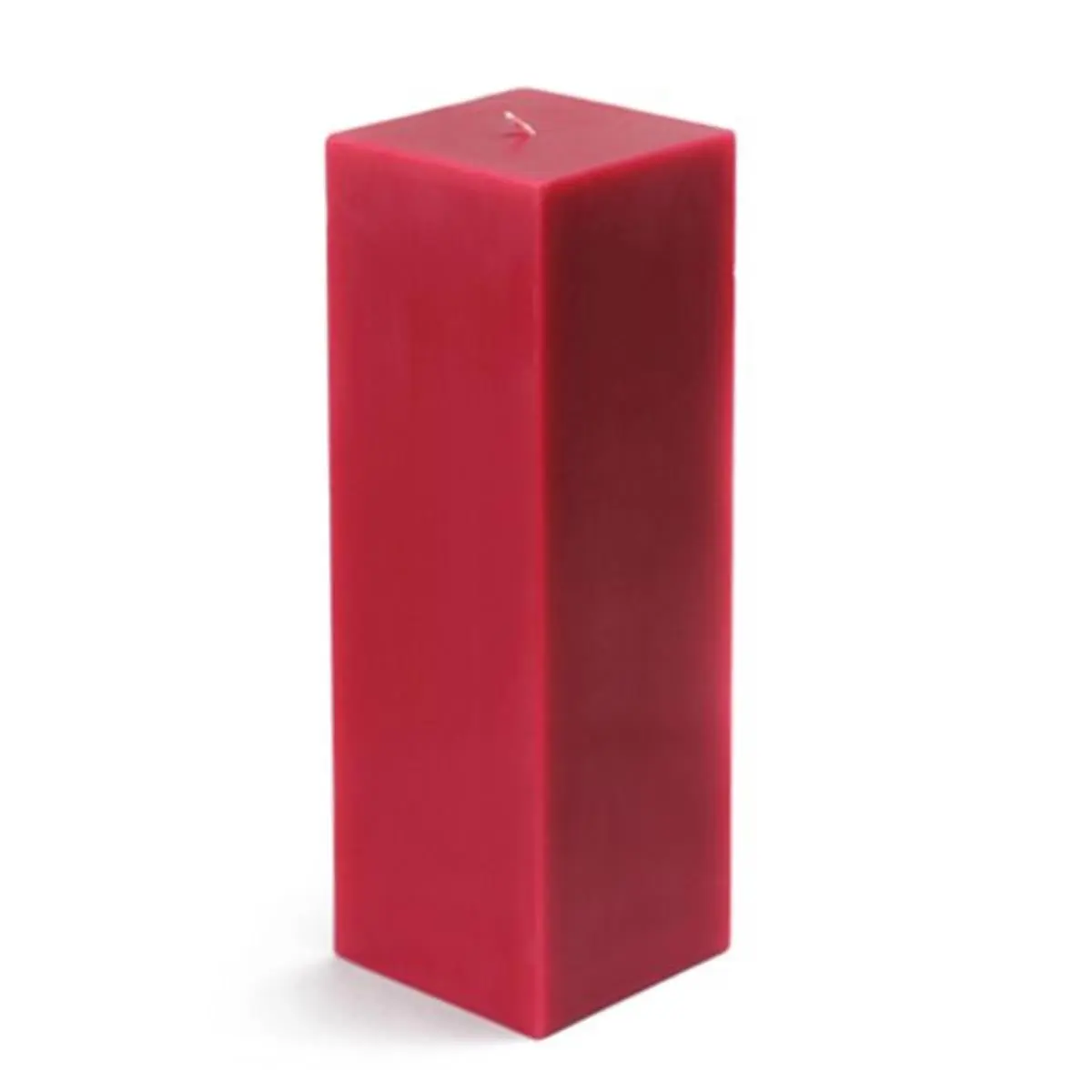 212 MAIN Traditional Square Solid Decorative Pillar Candle - 3x9 in Red Handpoured Wax, Unscented, Smokeless Dripless, 70-Hour Burn Time, for Wedding, Hiking & Outdoor Camping Lights, Decorative Candles