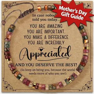 Natural Stone Bracelet Thank You Gifts for Women Friendship  Cracelet Beaded Jewelry Protection Bracelet Encouragement Gift Fashion Crystal Bracelet  Elegant  Bead Bracelet With Accents Wrist  Accessory