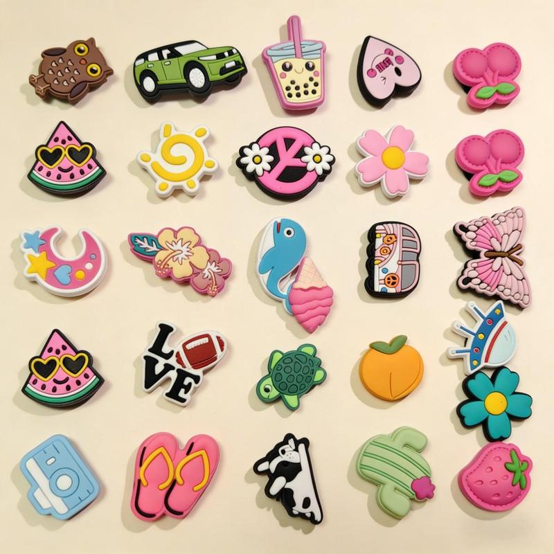 Random Shoe Charms in 30/50/100 Pieces, Versatile for Sneakers and Bracelets, Ideal Party Favor Gifts for All Ages