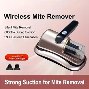 Practical household appliances,Rechargeable handheld Mite vacuum cleaner: a powerful USB charging dust and cleaning agent suitable for beds and interior decoration, with 8KPa suction force